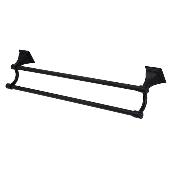 BAH6123MB Monarch 24" Dual Towel Bar, Matte Black